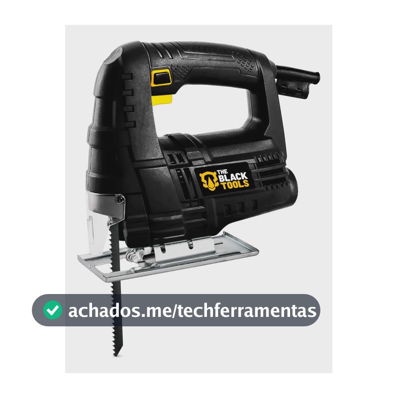 Serra Tico Tico Profissional 500w 3000 Gpm Lâmina E Protetor Bst500 The Black Tools 220v
