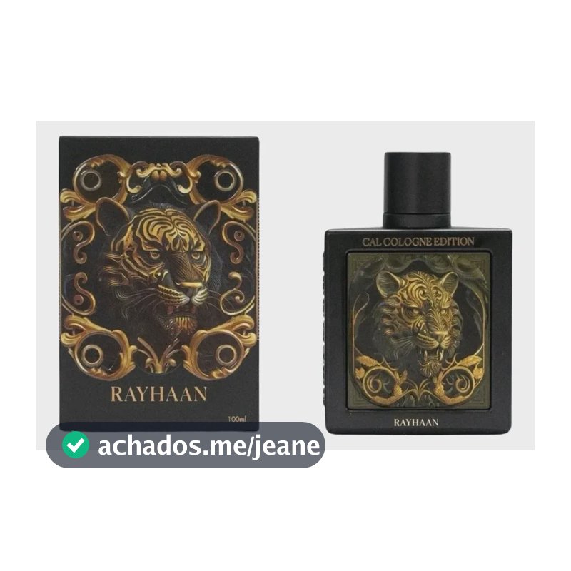 Perfume Masculino Rayhaan Tiger 100ml Notas Amadeiradas