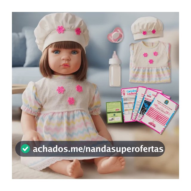 Boneca Adora Reborn 48cm Silicone Pode Dar Banho