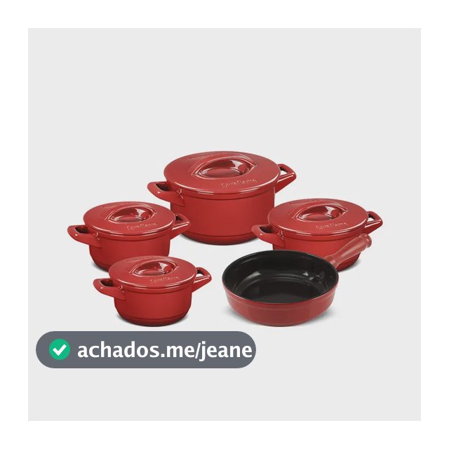 Jogo De Panelas Cerâmica Duo+ Smart 5 Pç Pomodoro - Ceraflame