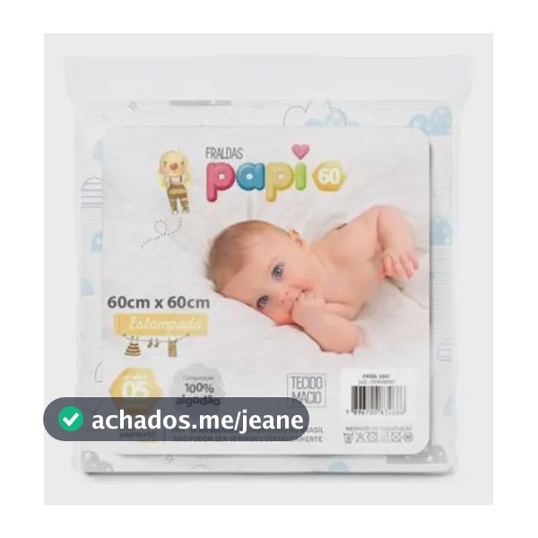 Kit 5 Fraldas De Pano Estampadas Tecido Macio 100% Algodão Gênero Meninas