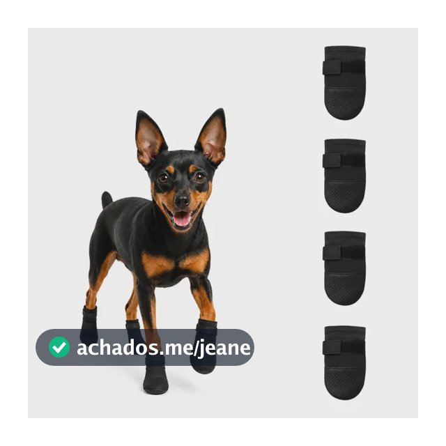 Sapato De Cachorro Pet Antiderrapante Impermeável Pinscher