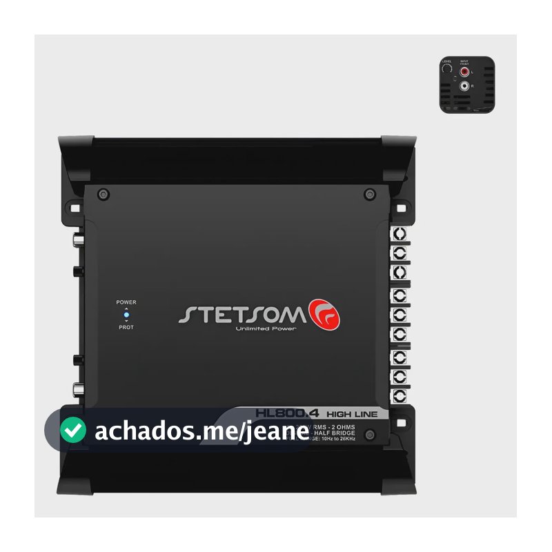 Modulo Amplificador Stetsom Digital Hl800.4 900w 2ohms Preto
