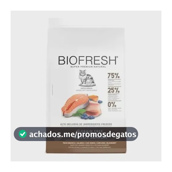 Ração Biofresh Para Gato Sênior 1,5kg.