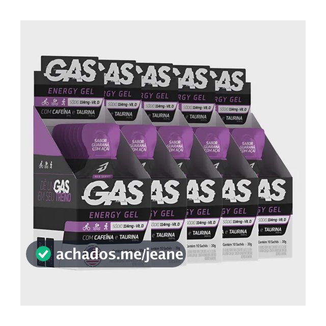 Kit 5x Gas Carbo Gel Repositor Energético 50 Sachês