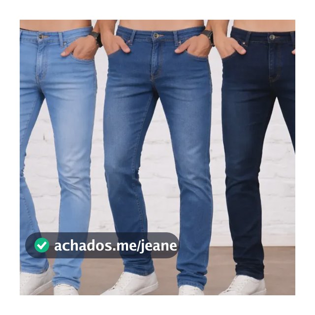 Kit 3 Calça Jeans Masculina Slim Com Lycra Elastano Original