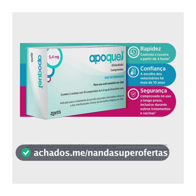 Apoquel 5,4 mg - Para coceira em cães - Zoetis