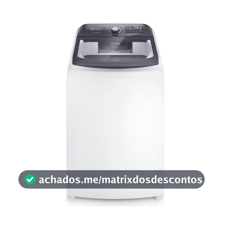 Máquina de Lavar 15kg Electrolux Premium Care com Cesto Inox, Jet&Clean e Time Control LEC15