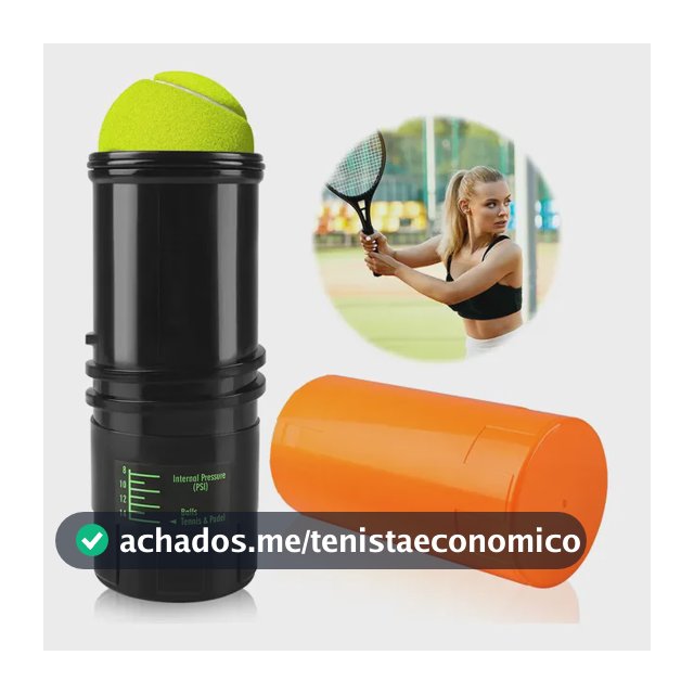 Recipiente Caixa Guardar Bola Tenis Pressão Protetor Ar Laranja