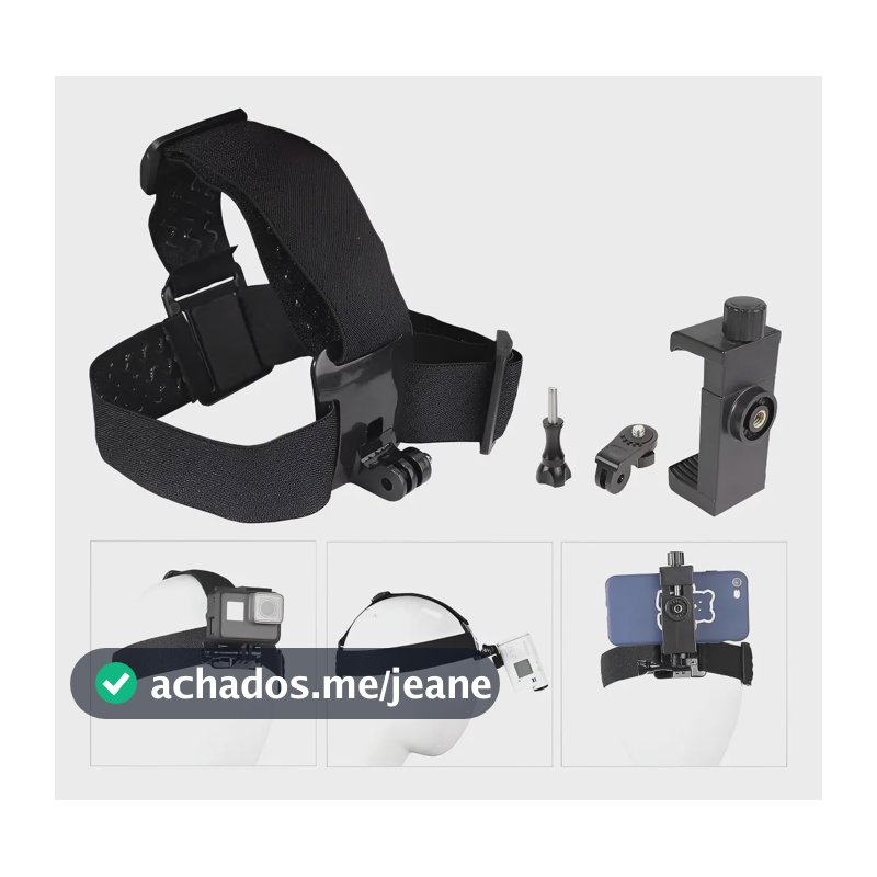 Suporte Celular Cabeça + Chave Aperto Silicone Preto -xi