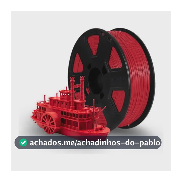 Filamento Pla 1kg Diversas Cores 1,75mm - 3dfila Cor Vermelho