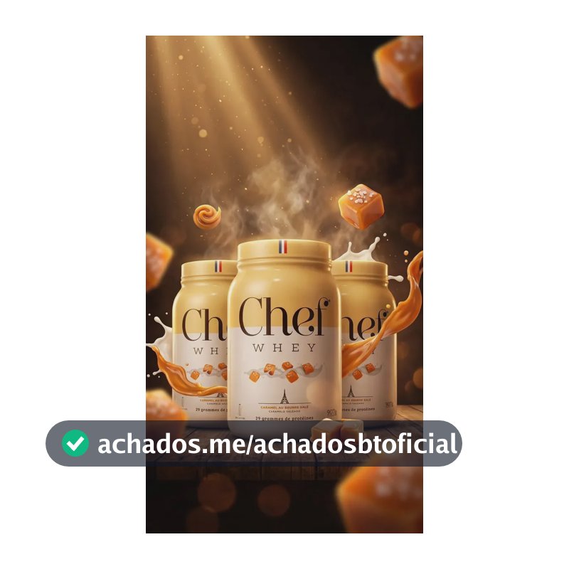 Whey Cheff Zero Açucar Zero Lactose Caramelo Salgado 907g
