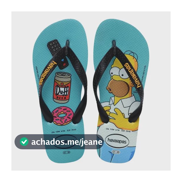 Lançamento Chinelo Havaianas Simpsons Original