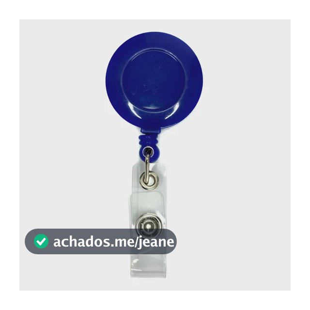 Porta Crachá Retrátil Roller Clip - 10 Peças