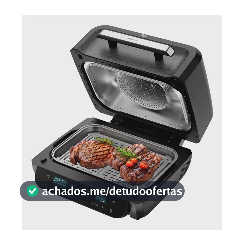Fritadeira Elétrica Air Fryer Barbecue WAP Flame Digital Wc Ab1050 Com Painel Digital 127v