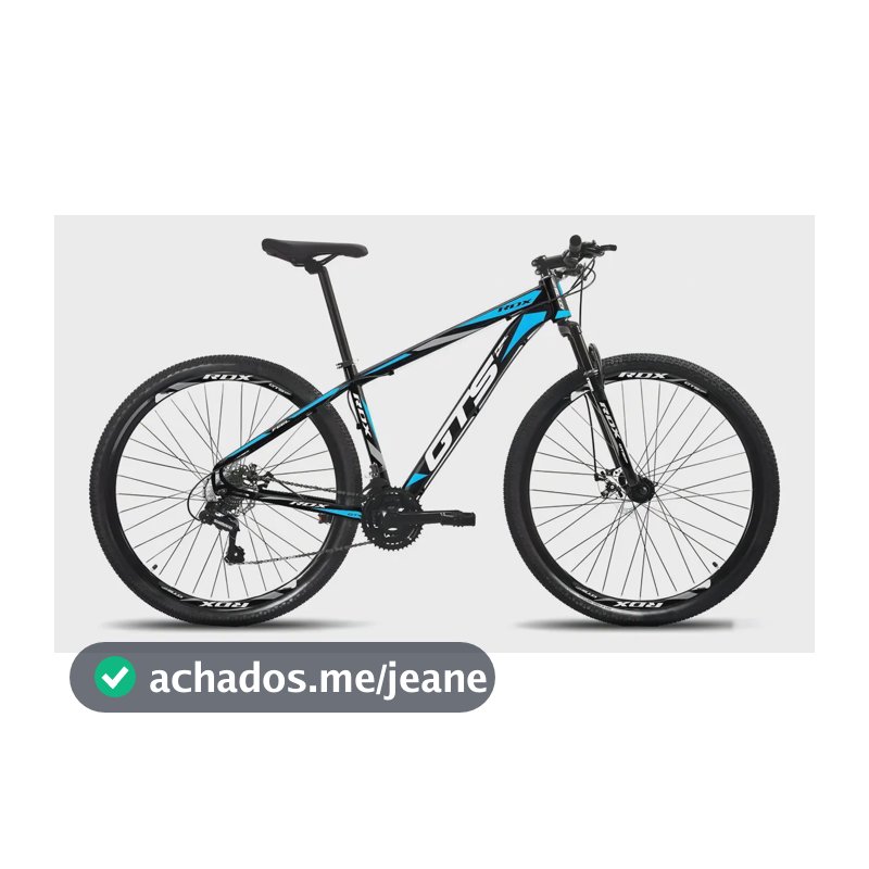 Bicicleta Aro 29 Gts Alumínio Rdx 24v Freio A Disco Cor Preto/azul Tamanho Do Quadro 17
