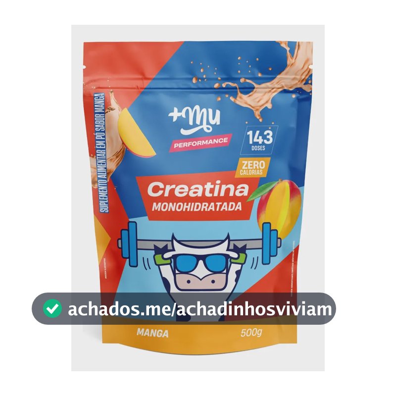 Creatina +Mu em pó sabor Manga x 500g