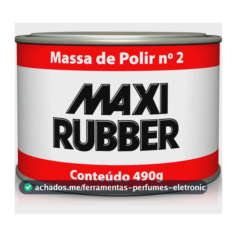 Massa De Polir Nº 2 Polimento Automotivo Maxi Rubber 490g 127/220v