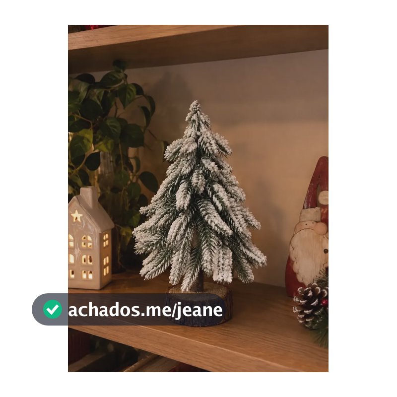 Pinheiro Minimalista De Natal 20cm Exclusivo Silk Christmas Verde