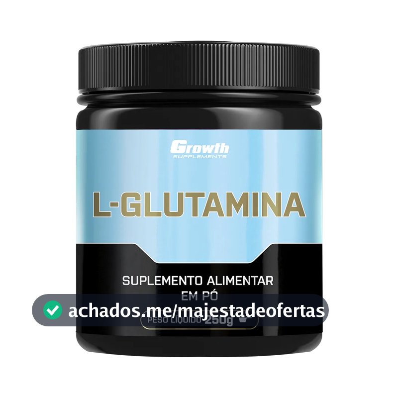 L-Glutamina 250g Growth Supplements - Sem Sabor em Pó