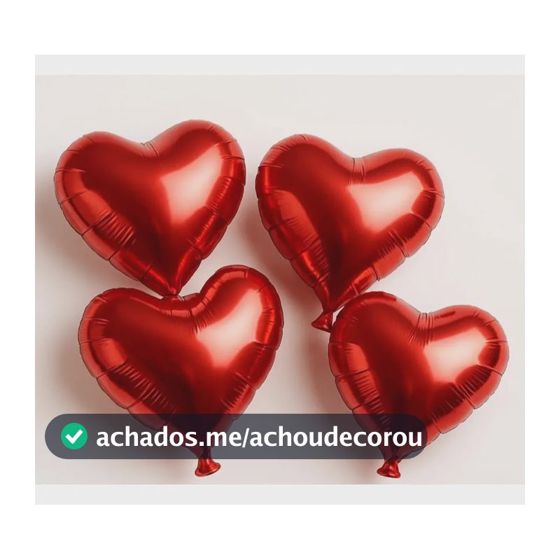 50 Balão Coração Vermelho 10 Polegadas 22cm Balões Festa