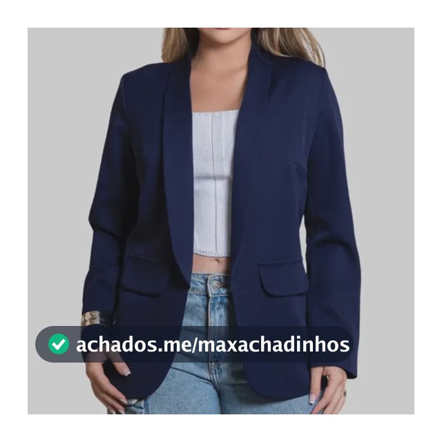Blazer Feminino Alfaiataria Max Casual Social Elegante Chick