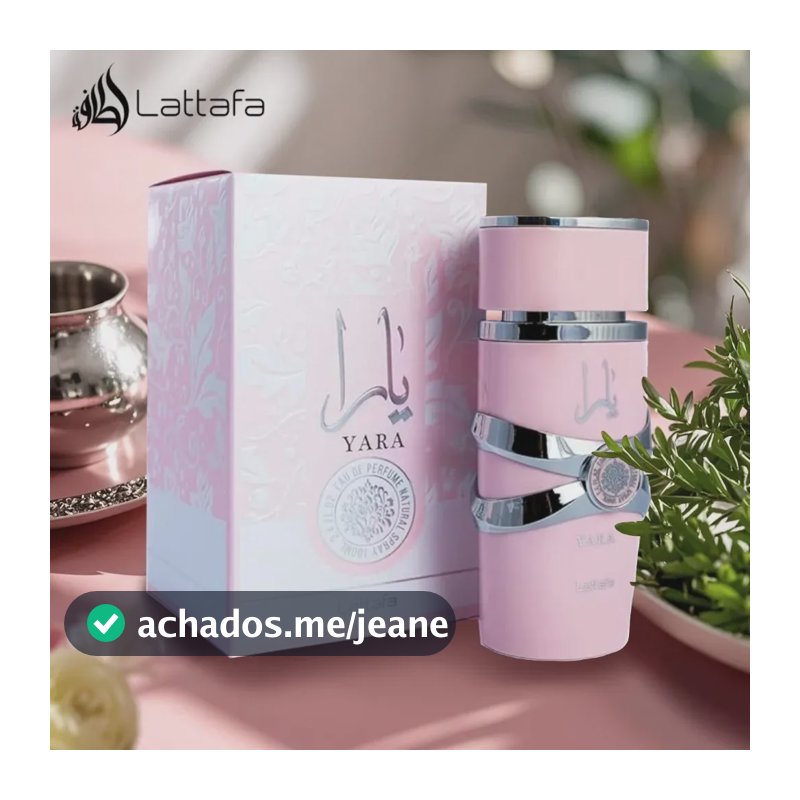 Perfume Lattafa Yara Rosado Eau De Parfum Arabe Ferminino 100ml