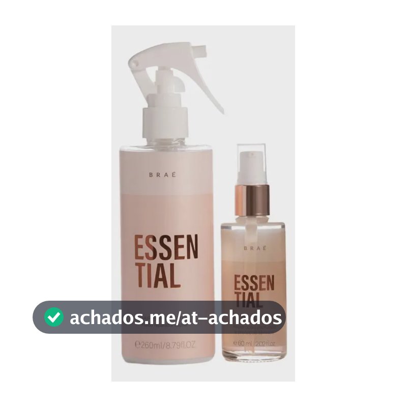 Kit Braé Essential Sérum e Óleo para Cabelos Danificados com Ácido Hialurônico