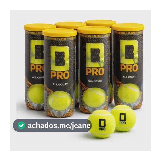 Bola De Tênis Profissional All Court Kit 6 Tubos 18 Bolas