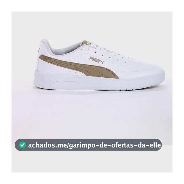 Tênis Puma Court Classic Clean Bdp E Conforto Dia A Branco Branco 42 Br