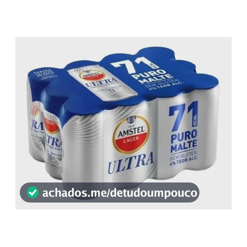 Cerveja Amstel Ultra Sem Glúten Lata 269ml - 12 Unidades