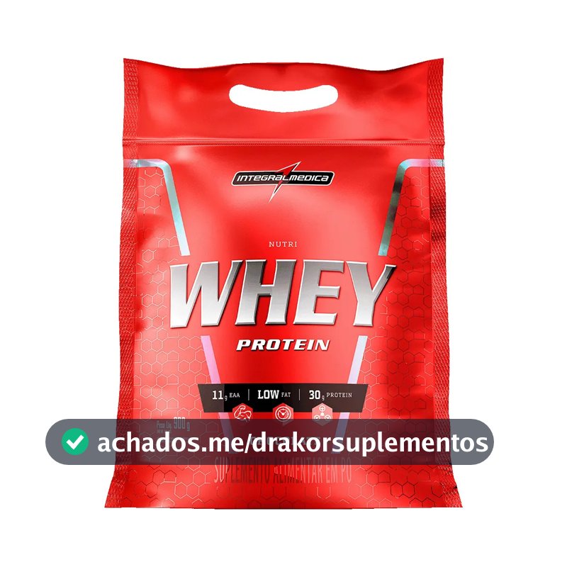 Nutri Whey Protein Pouch Chocolate 900g Integralmédica