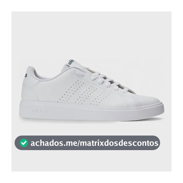 Tênis Casual Masculino Advantage Base 2.0 adidas Branco Liso 38 Br