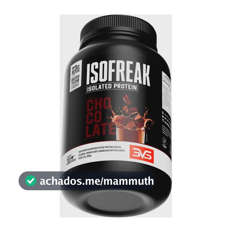 Whey Isolado Isofreak 900g Sabor: Chocolate - Fórmula Avançada Com 23g De Proteína Por Dose