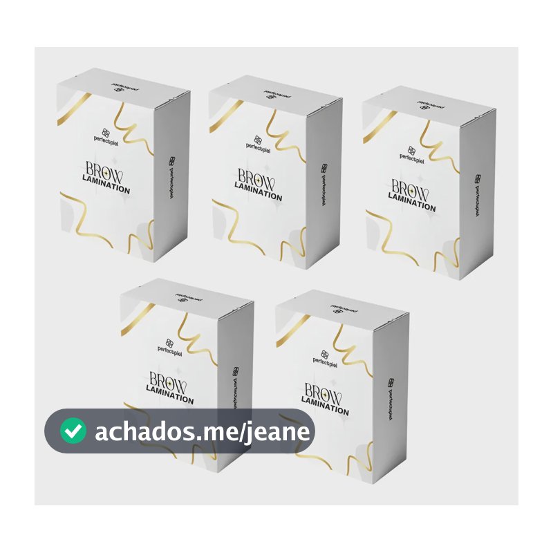5 Kits Brow Lamination Perfectpiel 3 Sachês (passos) De 3g