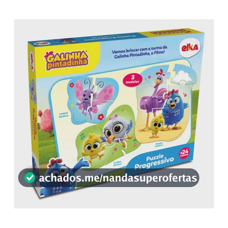 Quebra Cabeça Progressivo Galinha Pintadinha 18 Peças Elka