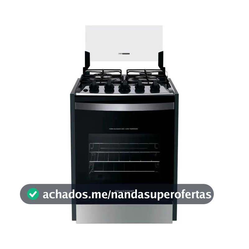 Fogão De Embutir Brastemp 4 Bocas, Chama Dupla Byo4ebr Cor Inox Bivolt