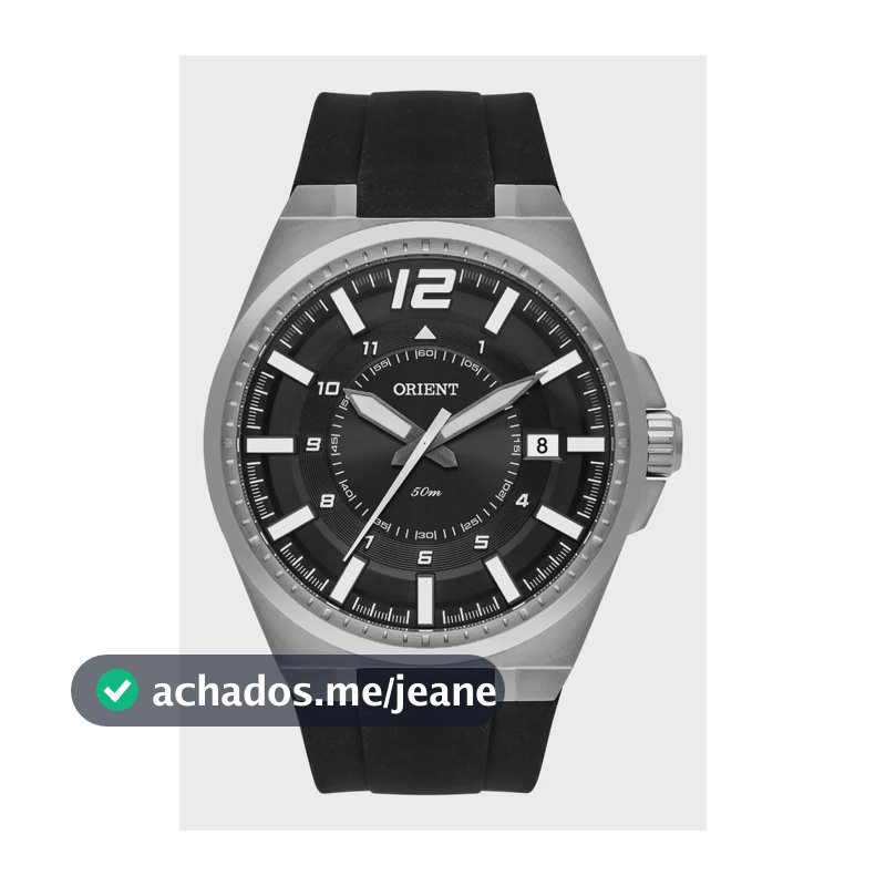 Relógio Masculino Orient Mbsp1034 G2px Barato Nota Fiscal Preto Prata