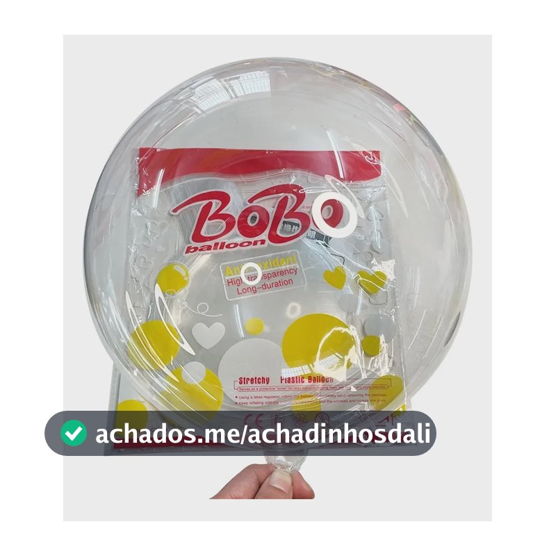 Balão Bubble Bolha Transparente 24 Pol Pacote Com 50 Unidades