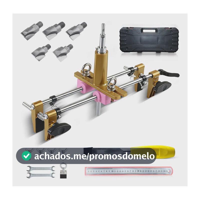 Gabarito Para Furação De Fechaduras De Portas Com 5 Fresas