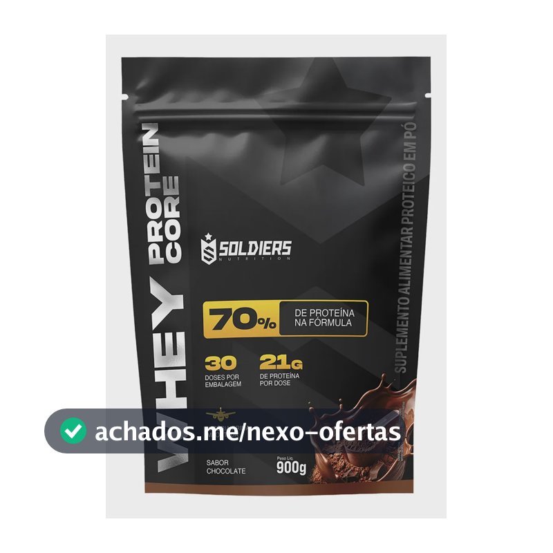Whey protein Soldiers Nutrition em pó sabor Chocolate x 900g