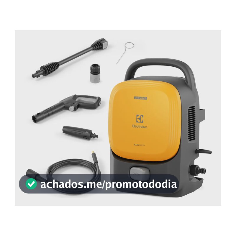 Lavadora de Alta Pressão Electrolux 1650PSI 1400W de Potência com Engate Rápido EasyWash Lava Jato QWS1650