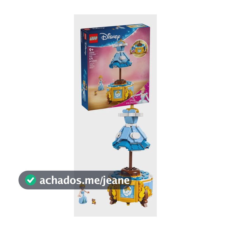 Traje LEGO® Disney Princess Cinderella 43266 Número de peças: 474