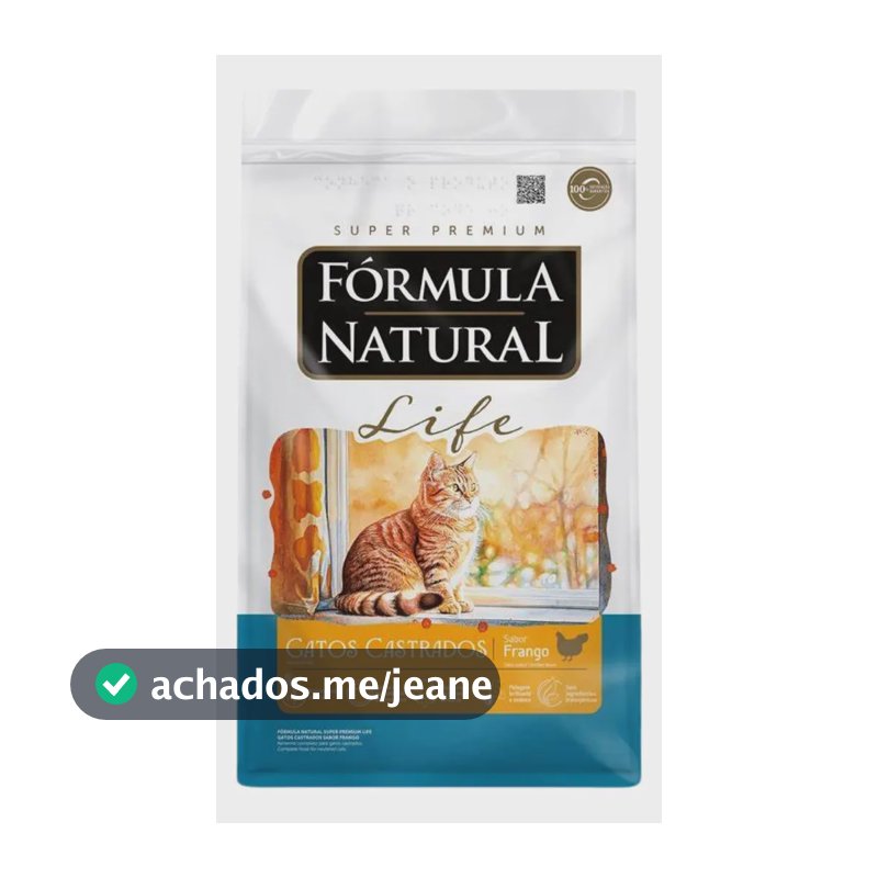 Fórmula Natural Life Gato Castrado Frango 10,1kg