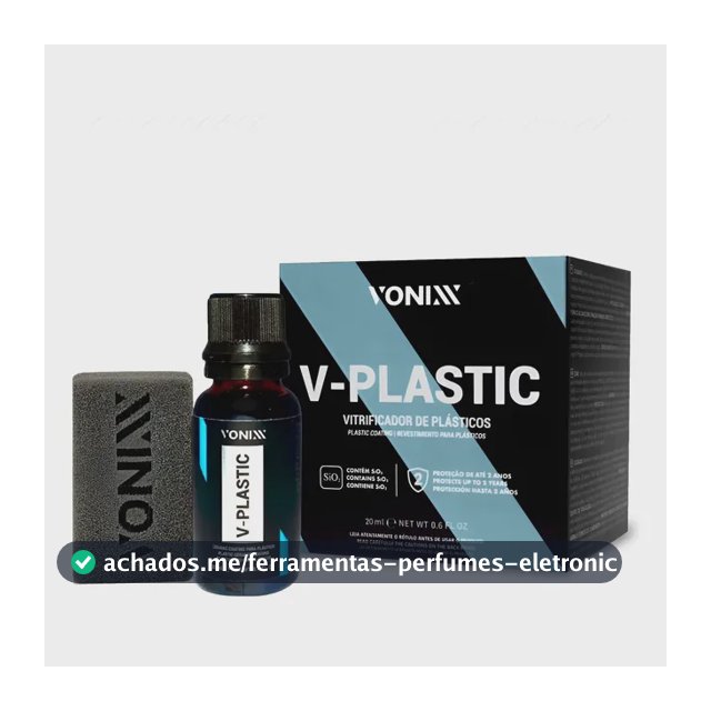 V Plastic Vitrificador Plástico Vonixx 20ml 2 Anos Proteção