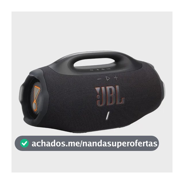 Caixa De Som Bluetooth À Prova D'água Boombox 4 Jbl - Preta Preto 127/220v