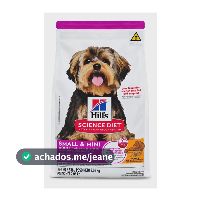 Ração Hills Science Diet Adult Small Mini 2kg Super Premium