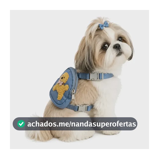 Coleira Guia Com Mochilinha Cachorro Pet Animais Estimação