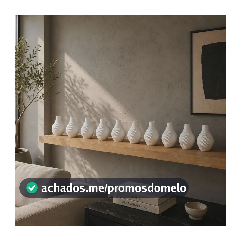 10 Unidades Vaso Decorativo Mesa Festa E Casa Pequeno Branco
