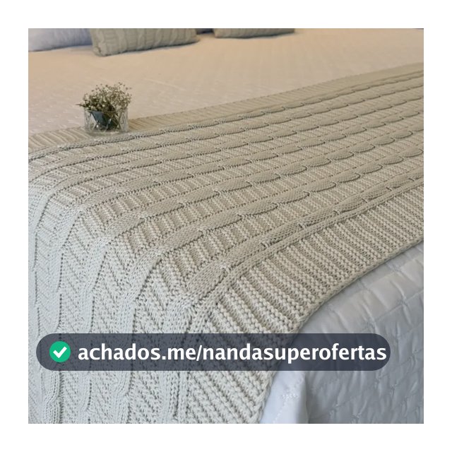 Kit Manta Peseira De Tricot + 2 Capas De Almofada Cama Casal